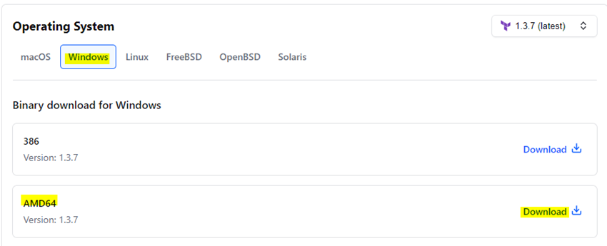 Install Terraform on Windows and Authenticate Terraform to Azure